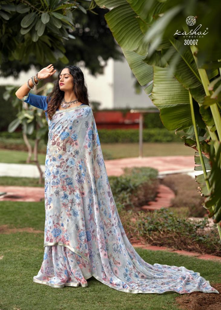LT Saree Radhika Vol 2 Chiffon Flower Printed Stylish Designer Casual Wear Sarees