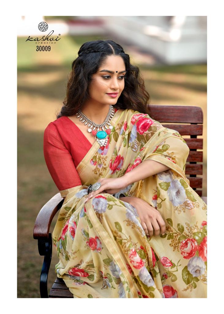 LT Saree Radhika Vol 2 Chiffon Flower Printed Stylish Designer Casual Wear Sarees