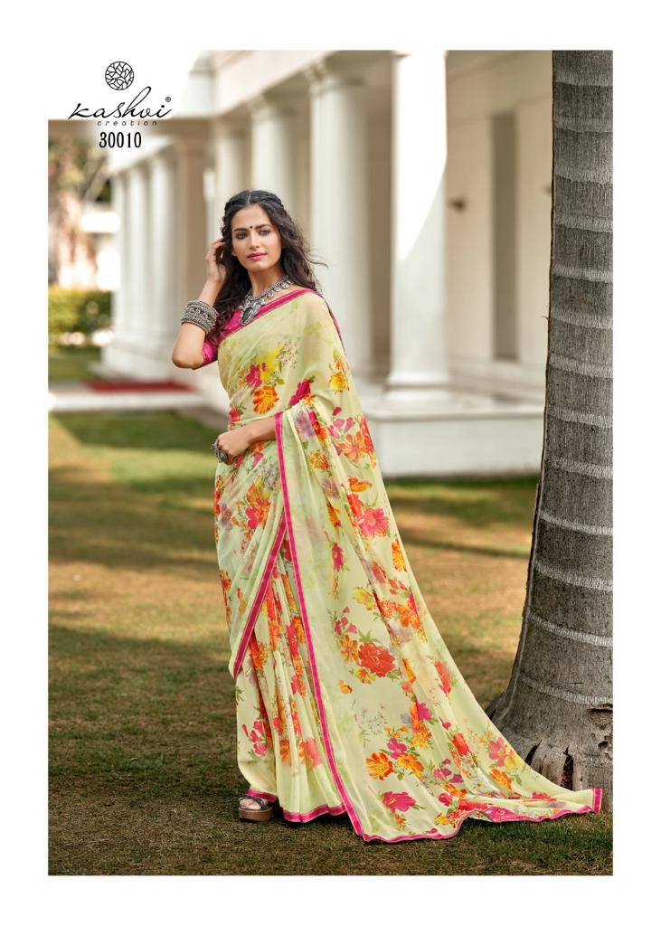 LT Saree Radhika Vol 2 Chiffon Flower Printed Stylish Designer Casual Wear Sarees