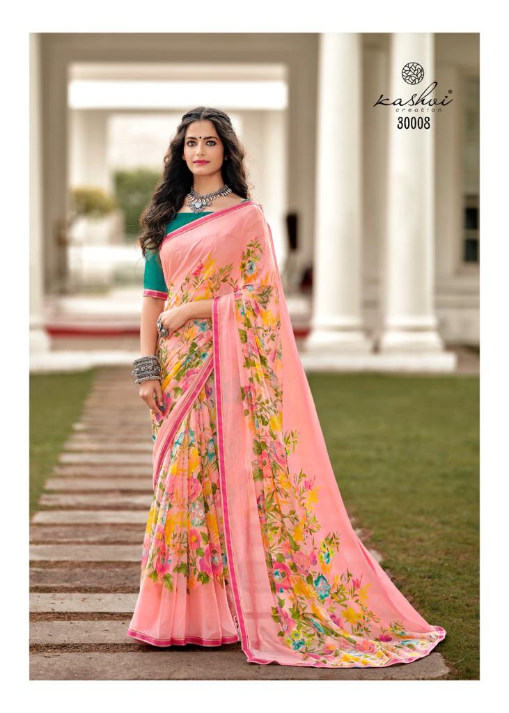 LT Saree Radhika Vol 2 Chiffon Flower Printed Stylish Designer Casual Wear Sarees