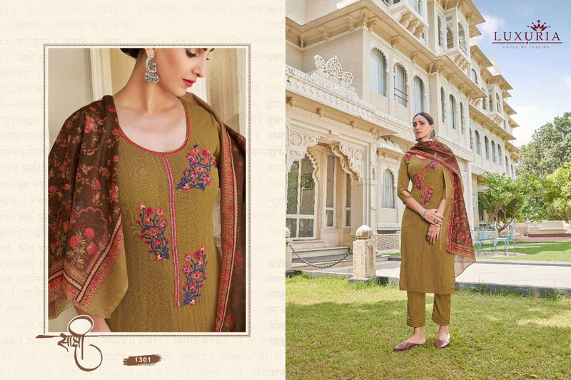 Luxuria Present Rezza  Viscose With Fancy Designer Style Work Kurti
