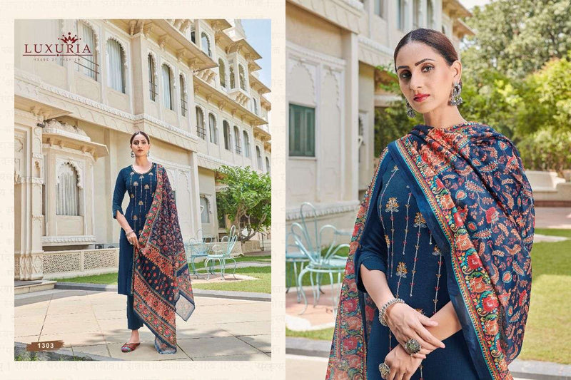 Luxuria Present Rezza  Viscose With Fancy Designer Style Work Kurti