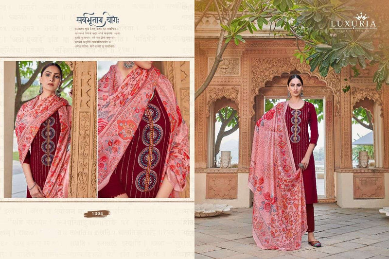 Luxuria Present Rezza  Viscose With Fancy Designer Style Work Kurti