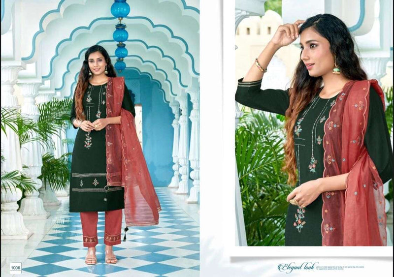 Amaaya Garments Magic Chinon Silk Dress Materials