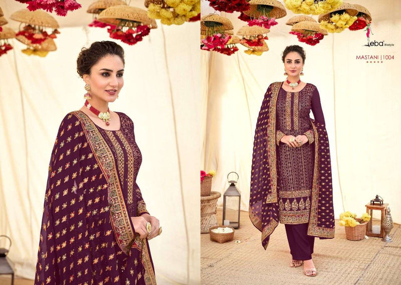 Eba Lifestyle Mastani Dno 1004 Georgette Stylish Designer Wear Salwar kameez