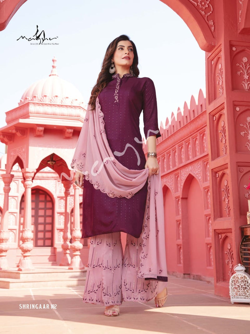 Mayur Shrangar Georgette Stylish Designer Festival Look Kurti