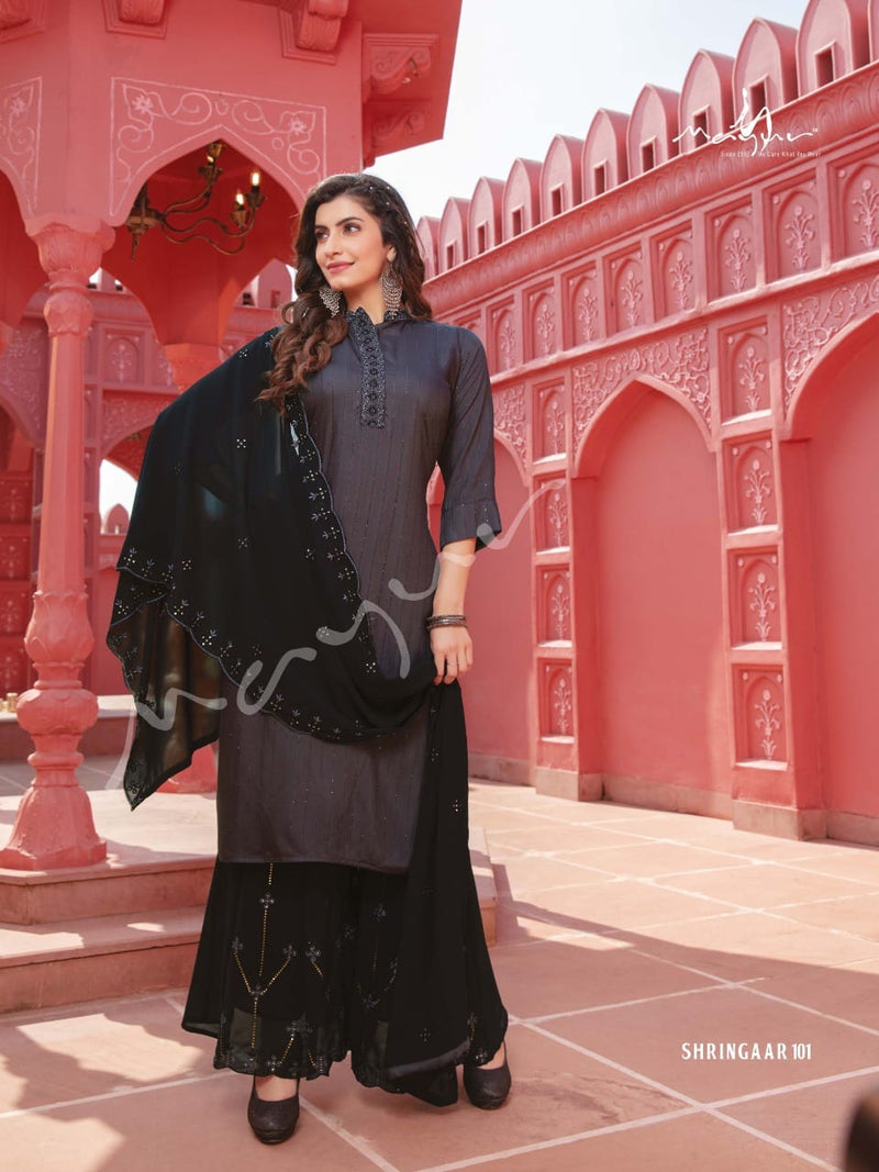 Mayur Shrangar Georgette Stylish Designer Festival Look Kurti