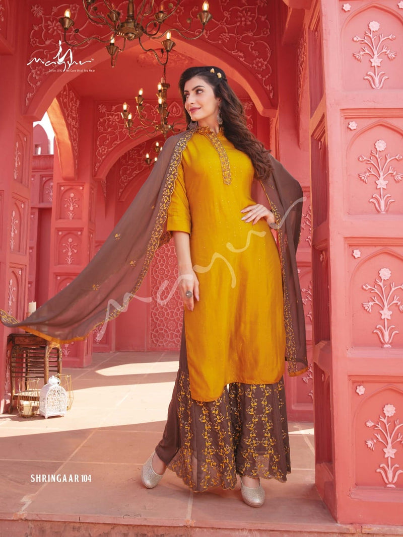 Mayur Shrangar Georgette Stylish Designer Festival Look Kurti