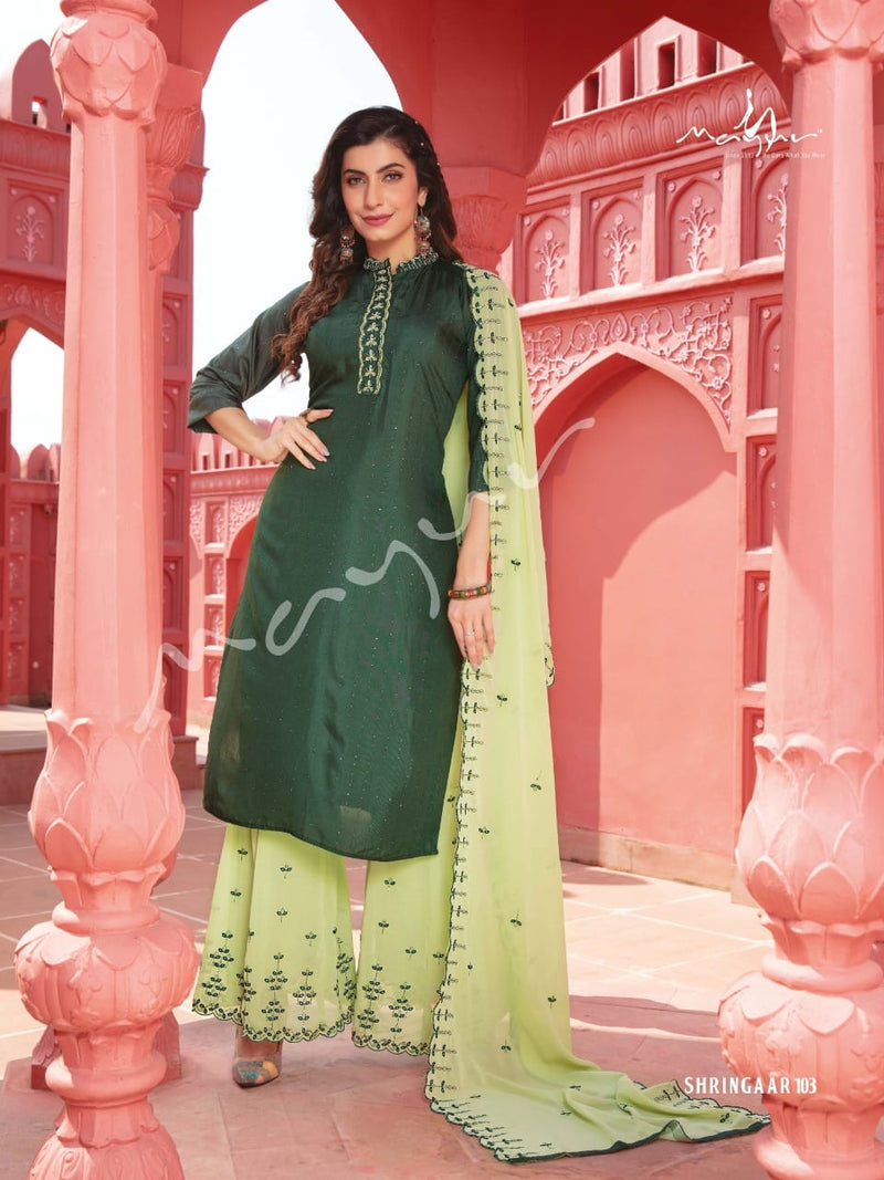 Mayur Shrangar Georgette Stylish Designer Festival Look Kurti