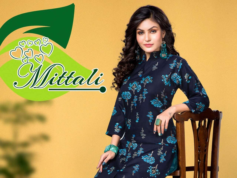 Mittali Kurti With Bottom Capsule Print  Fancy Designer Kurti