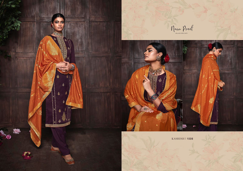 Mumtaz Nainpreet Kashish Soft Silk With Heavy Embroidery Work Stylish Designer Festive Wear Salwar Kameez