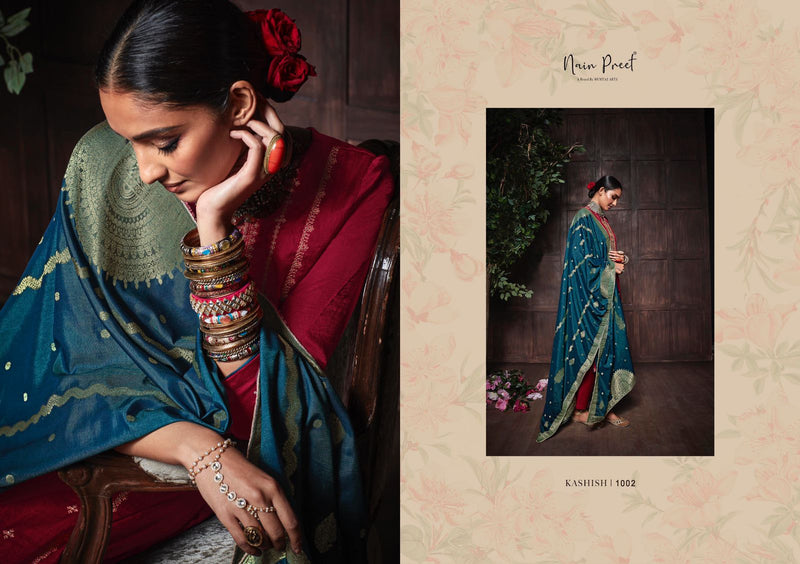Mumtaz Nainpreet Kashish Soft Silk With Heavy Embroidery Work Stylish Designer Festive Wear Salwar Kameez