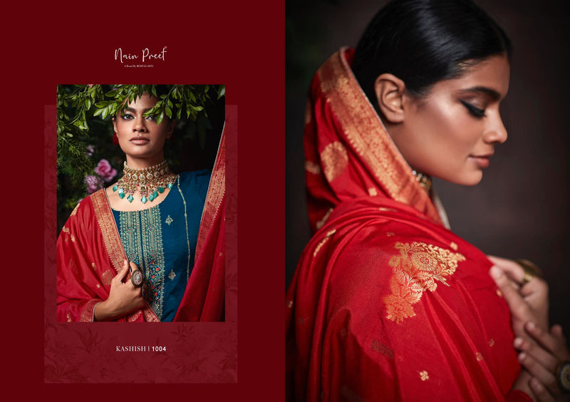 Mumtaz Nainpreet Kashish Soft Silk With Heavy Embroidery Work Stylish Designer Festive Wear Salwar Kameez