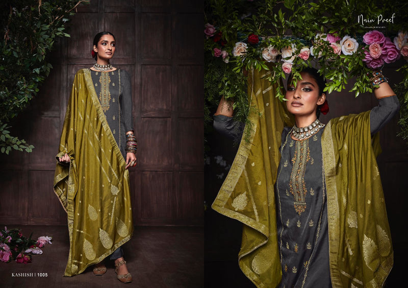 Mumtaz Nainpreet Kashish Soft Silk With Heavy Embroidery Work Stylish Designer Festive Wear Salwar Kameez