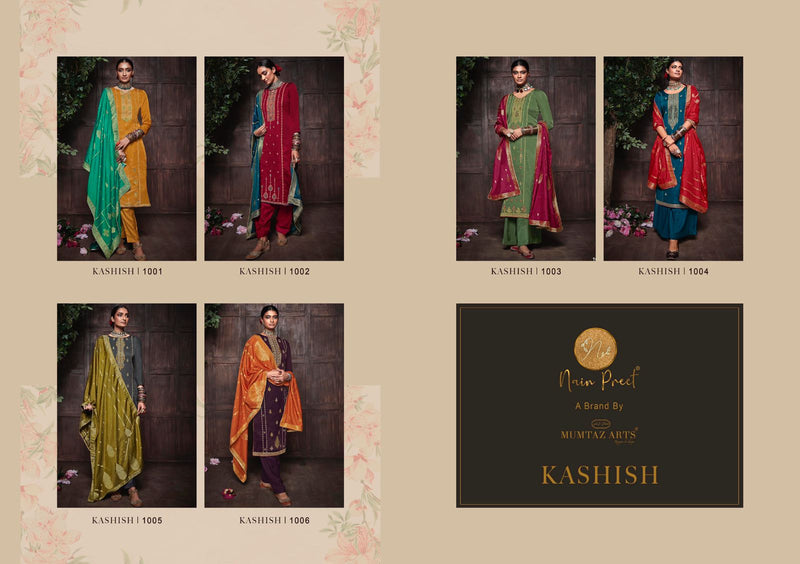 Mumtaz Nainpreet Kashish Soft Silk With Heavy Embroidery Work Stylish Designer Festive Wear Salwar Kameez