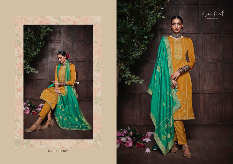 Mumtaz Nainpreet Kashish Soft Silk With Heavy Embroidery Work Stylish Designer Festive Wear Salwar Kameez