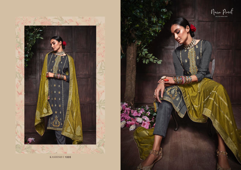 Mumtaz Nainpreet Kashish Soft Silk With Heavy Embroidery Work Stylish Designer Festive Wear Salwar Kameez