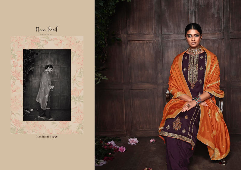 Mumtaz Nainpreet Kashish Soft Silk With Heavy Embroidery Work Stylish Designer Festive Wear Salwar Kameez
