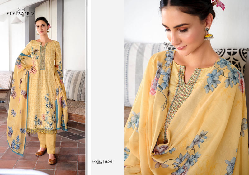 Mumtaz Mogra Lawn Cotton With Exclusive Printed Work Stylish Designer Fancy Salwar Suit