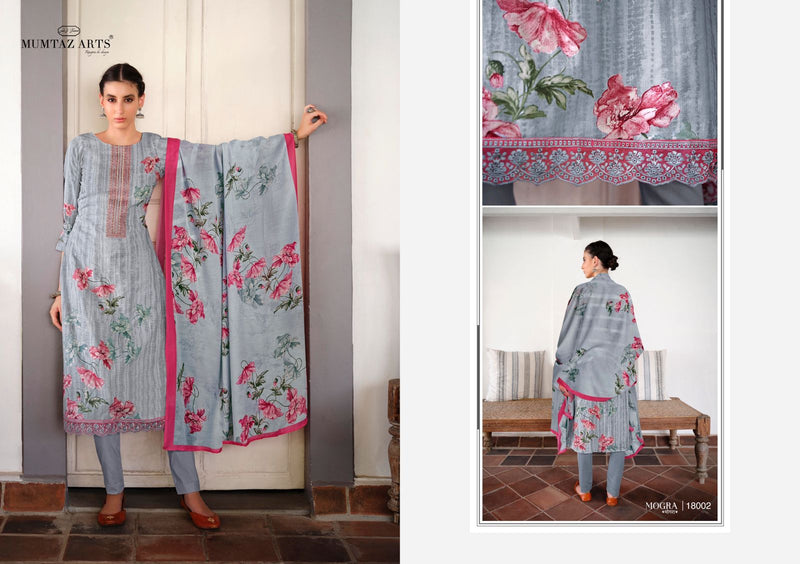 Mumtaz Mogra Lawn Cotton With Exclusive Printed Work Stylish Designer Fancy Salwar Suit