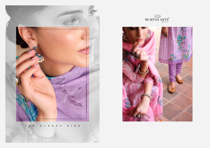 Mumtaz Mogra Lawn Cotton With Exclusive Printed Work Stylish Designer Fancy Salwar Suit