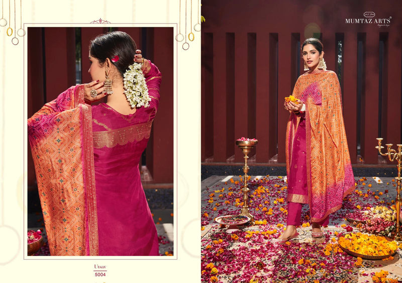 Mumtaz Utsav Dola Viscose Dola With Fancy Work Stylish Designer Festive Wear Fancy Look Salwar Kameez
