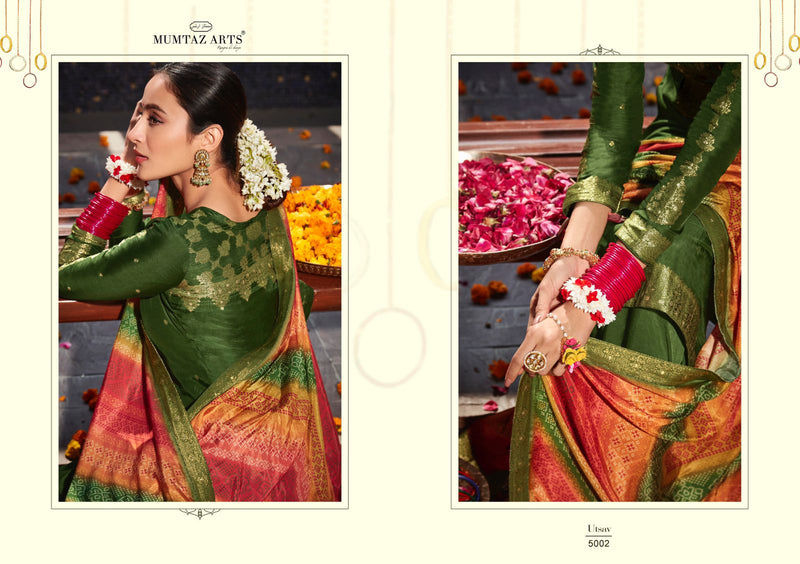 Mumtaz Utsav Dola Viscose Dola With Fancy Work Stylish Designer Festive Wear Fancy Look Salwar Kameez