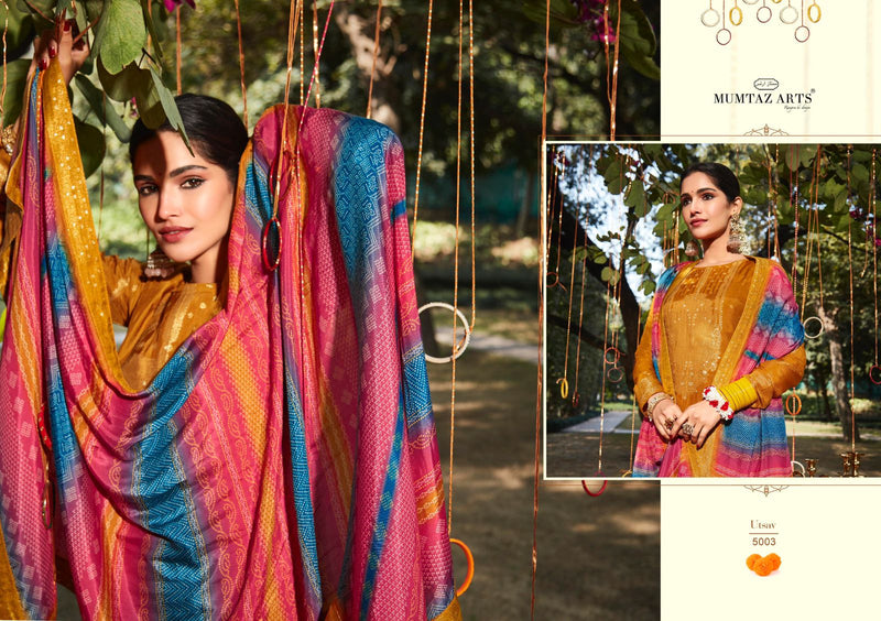 Mumtaz Utsav Dola Viscose Dola With Fancy Work Stylish Designer Festive Wear Fancy Look Salwar Kameez