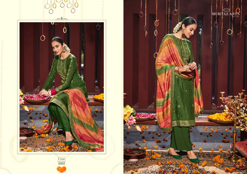Mumtaz Utsav Dola Viscose Dola With Fancy Work Stylish Designer Festive Wear Fancy Look Salwar Kameez