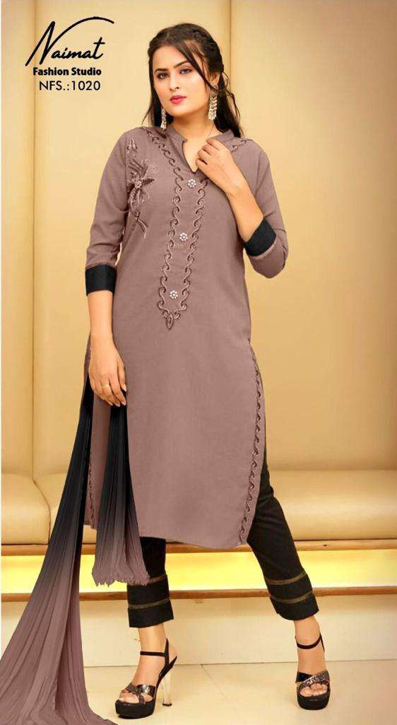 Naimat fashion Studio Dno 1020 Georgette Stylish Designer Pakistani Style Kurti
