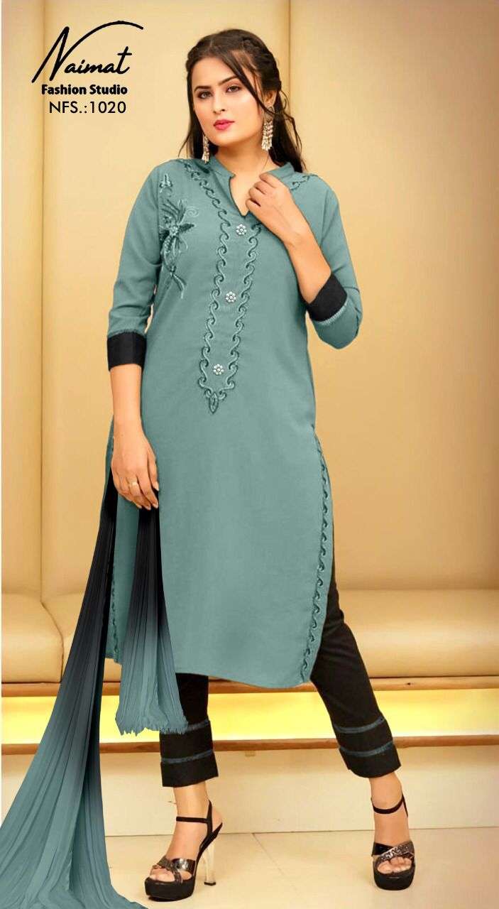 Naimat fashion Studio Dno 1020 Georgette Stylish Designer Pakistani Style Kurti