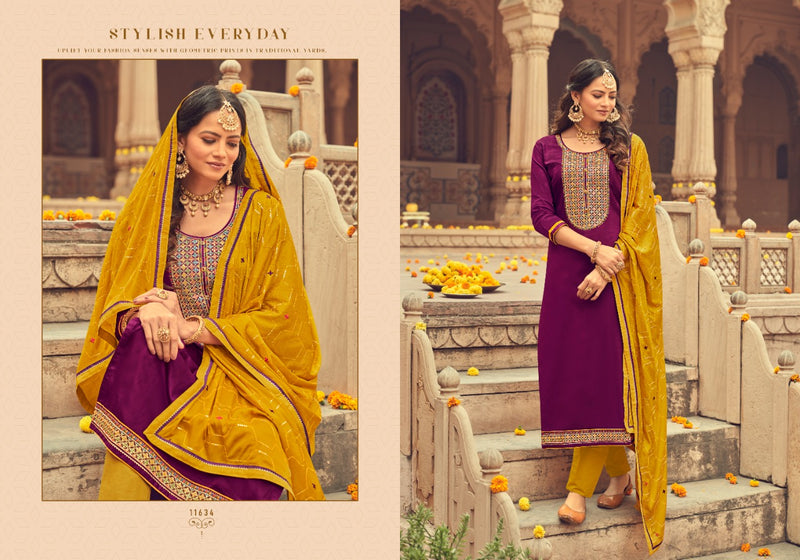 Panch Ratna Ajrakh Silk Stylish Designer Wear Salwar Suit Collection