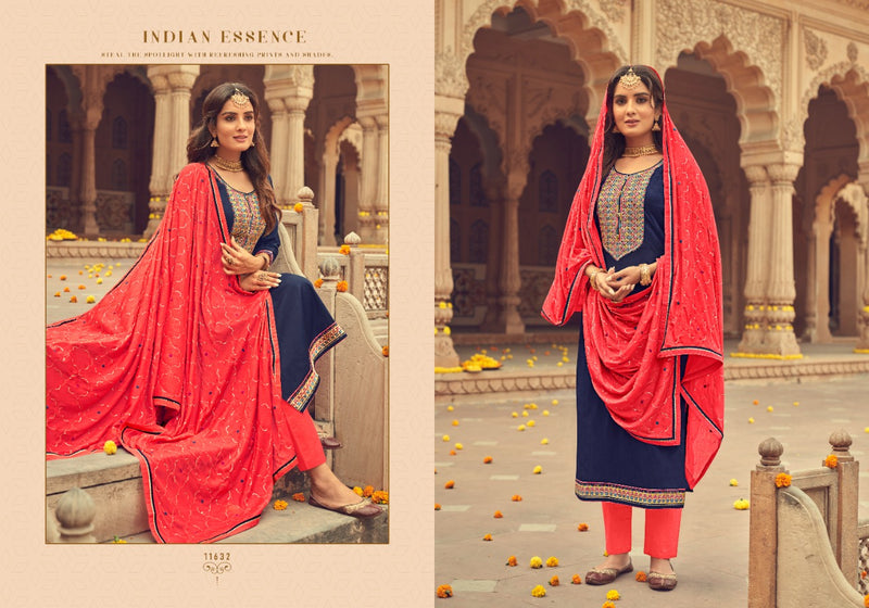 Panch Ratna Ajrakh Silk Stylish Designer Wear Salwar Suit Collection