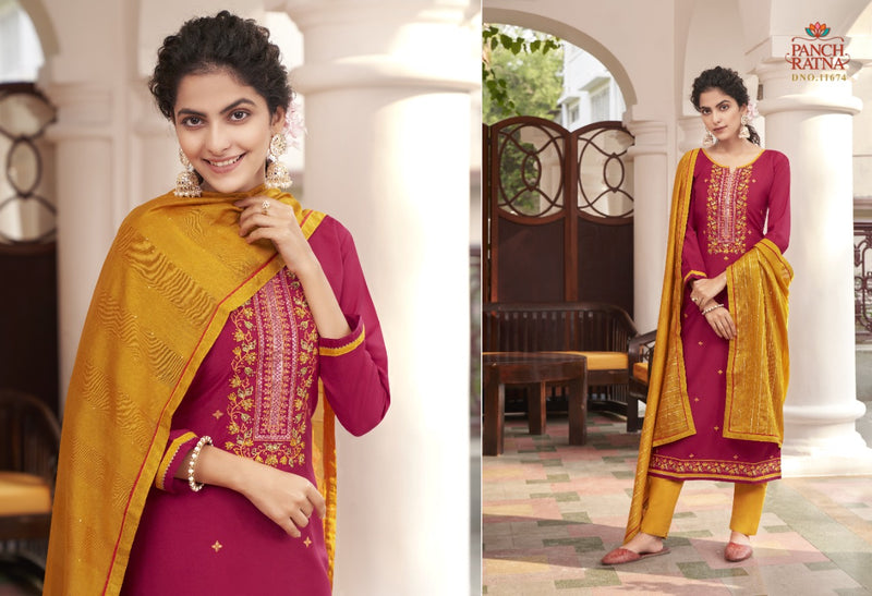Panch Ratna Angel Parampara Silk Stylish Designer Wear Salwar Kameez