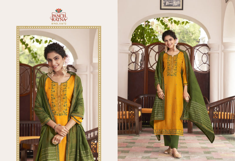 Panch Ratna Angel Parampara Silk Stylish Designer Wear Salwar Kameez