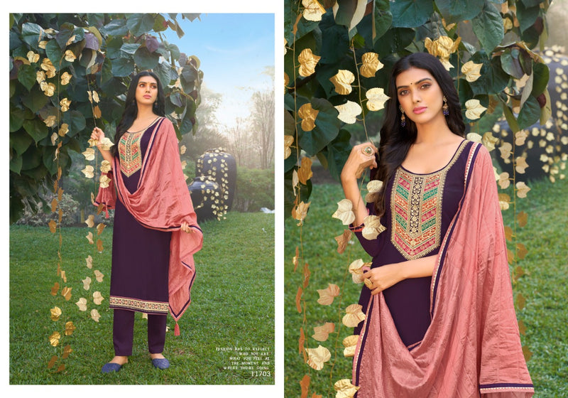 Panch Ratna Kilory Parampara Silk With Fancy Work Stylish Designer Party Wear Casual Wear Salwar Suit