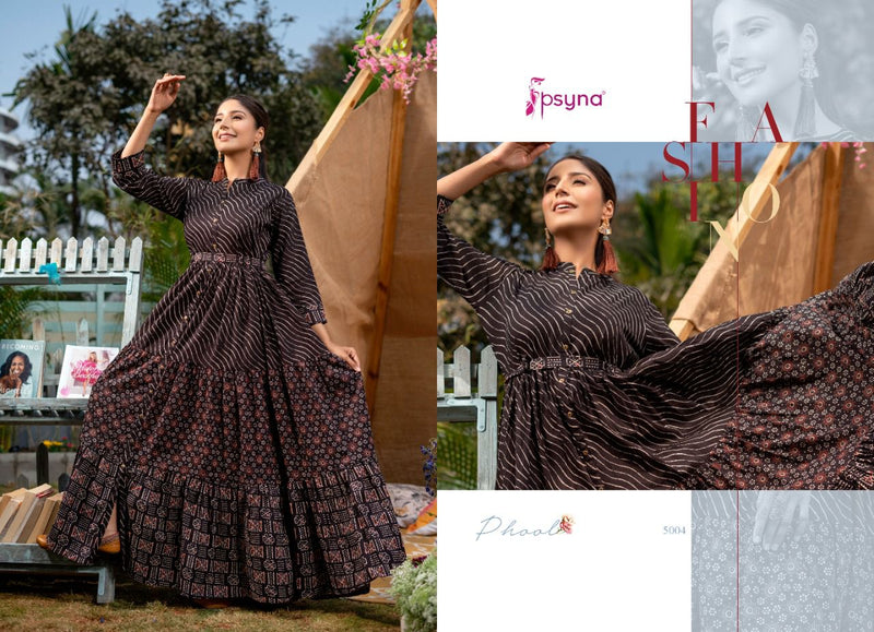 Psyna Phool Vol 5 Cambric Cotton Stylish Designer Modern Beautiful Casual Wear kurti