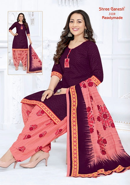 Shree Ganesh Pushpa Vol 1 Ready Made Cotton Printed Patiyala Style Festive Wear Salwar Kameez