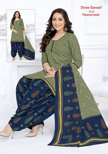 Shree Ganesh Pushpa Vol 1 Ready Made Cotton Printed Patiyala Style Festive Wear Salwar Kameez