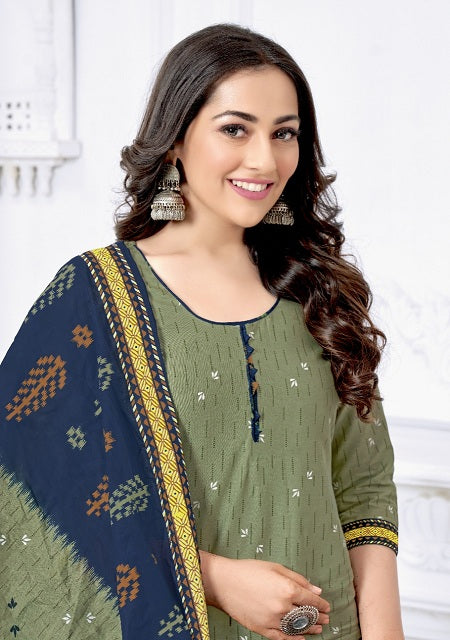 Shree Ganesh Pushpa Vol 1 Ready Made Cotton Printed Patiyala Style Festive Wear Salwar Kameez