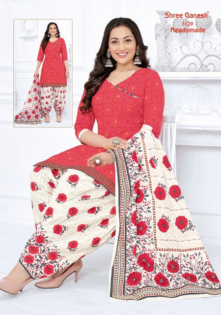 Shree Ganesh Pushpa Vol 1 Ready Made Cotton Printed Patiyala Style Festive Wear Salwar Kameez