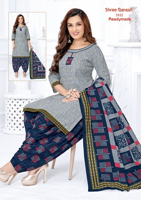 Shree Ganesh Pushpa Vol 1 Ready Made Cotton Printed Patiyala Style Festive Wear Salwar Kameez