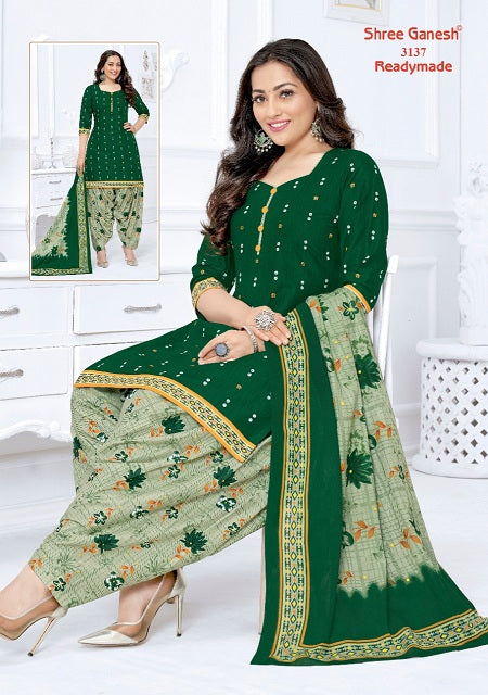 Shree Ganesh Pushpa Vol 1 Ready Made Cotton Printed Patiyala Style Festive Wear Salwar Kameez