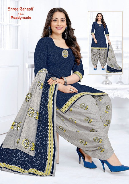 Shree Ganesh Pushpa Vol 1 Ready Made Cotton Printed Patiyala Style Festive Wear Salwar Kameez