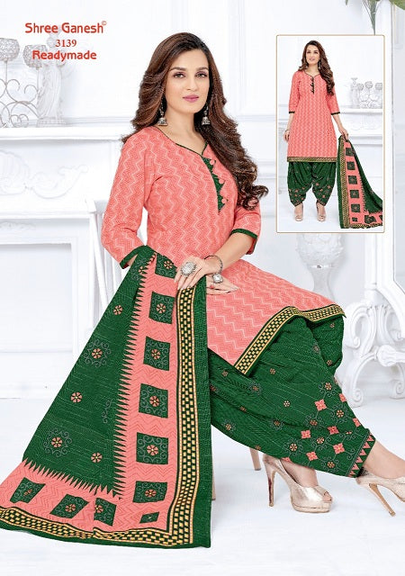 Shree Ganesh Pushpa Vol 1 Ready Made Cotton Printed Patiyala Style Festive Wear Salwar Kameez