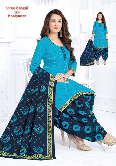Shree Ganesh Pushpa Vol 1 Ready Made Cotton Printed Patiyala Style Festive Wear Salwar Kameez