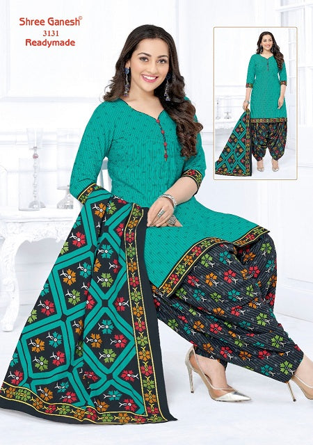 Shree Ganesh Pushpa Vol 1 Ready Made Cotton Printed Patiyala Style Festive Wear Salwar Kameez