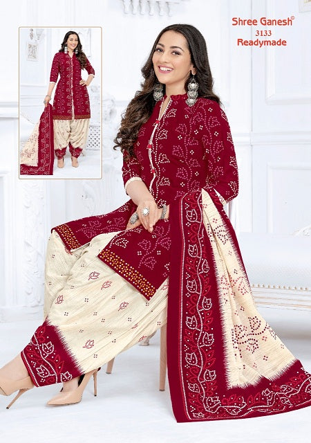 Shree Ganesh Pushpa Vol 1 Ready Made Cotton Printed Patiyala Style Festive Wear Salwar Kameez