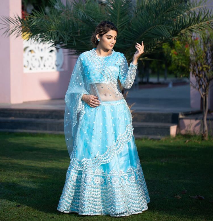 Rajgharana Dno 1017 Georgette With Heavy Embroidery Stylish Designer Indo Western Lehanga