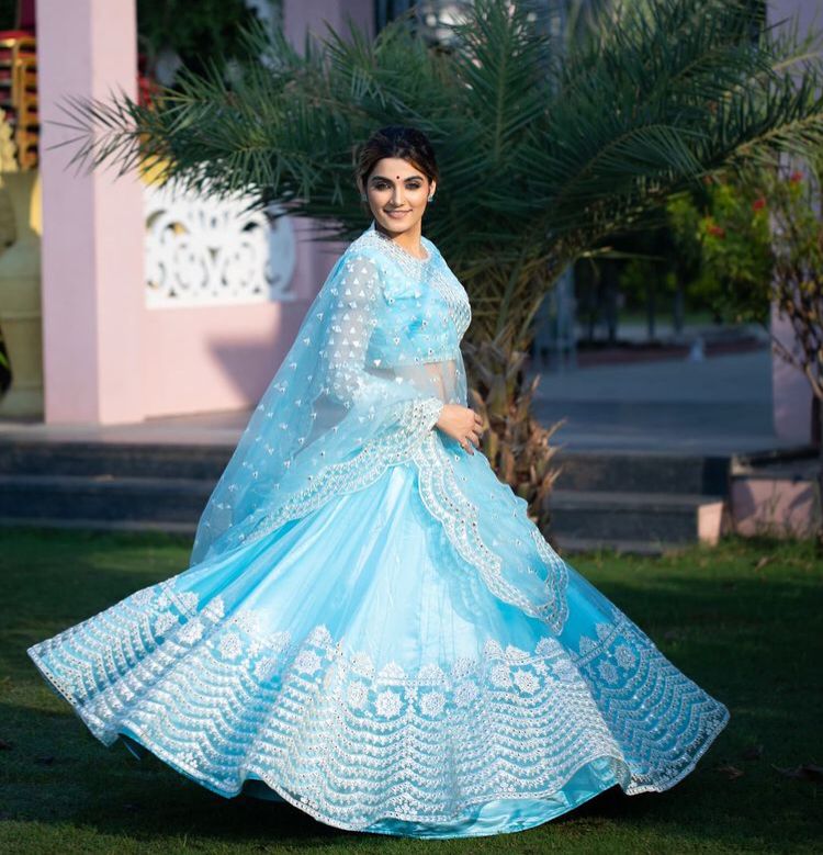 Rajgharana Dno 1017 Georgette With Heavy Embroidery Stylish Designer Indo Western Lehanga